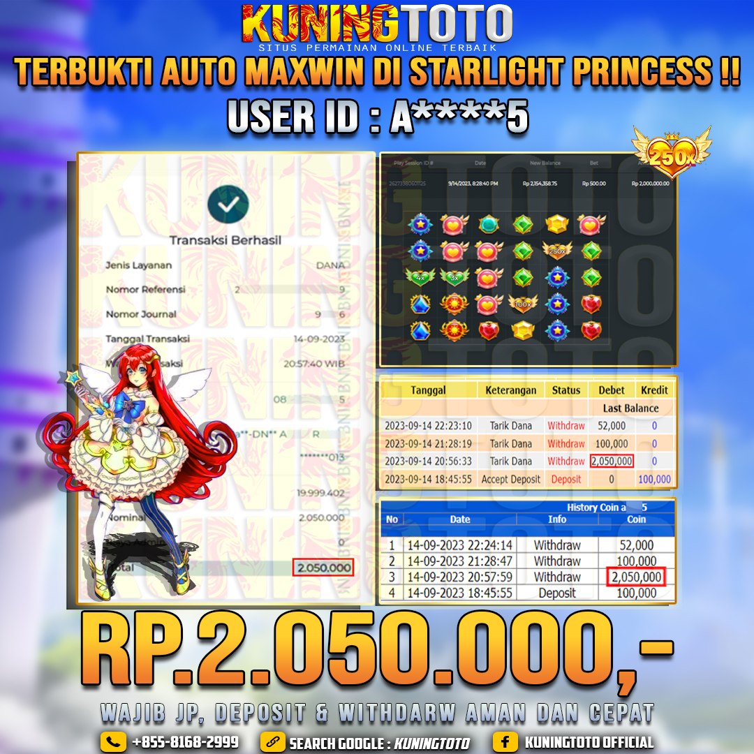 Bukti JP Slot Kuningtoto 14 September 2023 Auto Maxwin