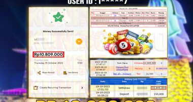 Bukti JP Togel Member KUNING TOTO 19 Oktober 2023 3D 2D Jp