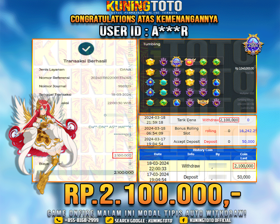 Bukti JP Slot Kuning toto 18 Maret 2024 Starlight Princess 1000