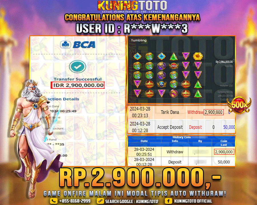 Bukti JP Slot Kuning toto 28 Maret 2024 Gate of Olympus