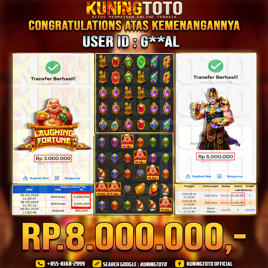 Bukti JP Slot Kuning toto 08 Maret 2024 Gates of Gatot Kaca 1000