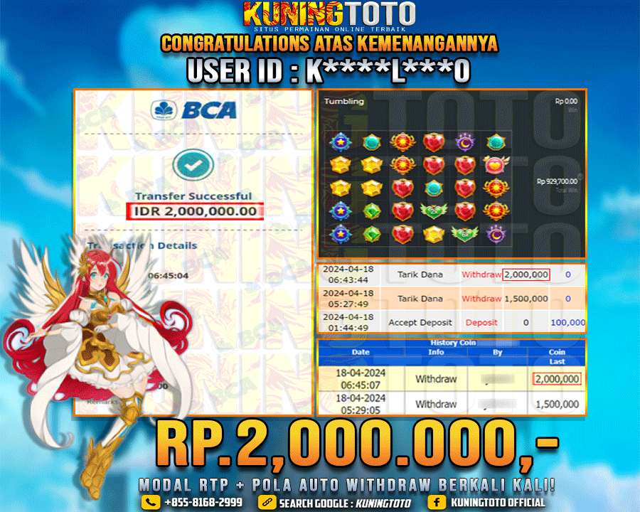 Bukti JP Slot Kuning toto 18 April 2024 Starlight Princess x1000