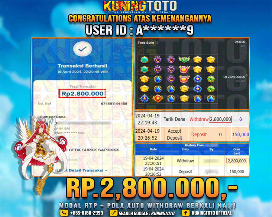 Bukti JP Slot Kuning toto 19 April 2024 Starlight Princess x1000