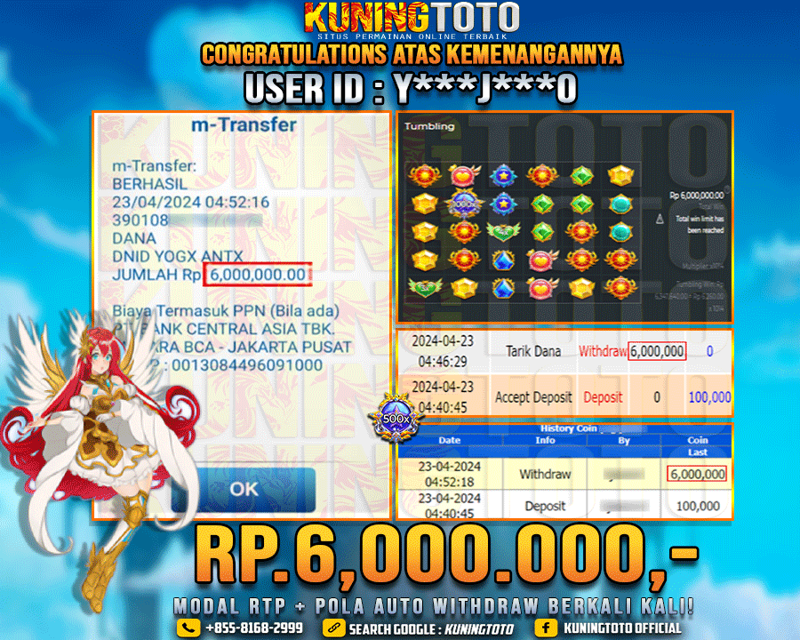 Bukti JP Slot Kuning toto 23 April 2024 Starlight Princess x1000