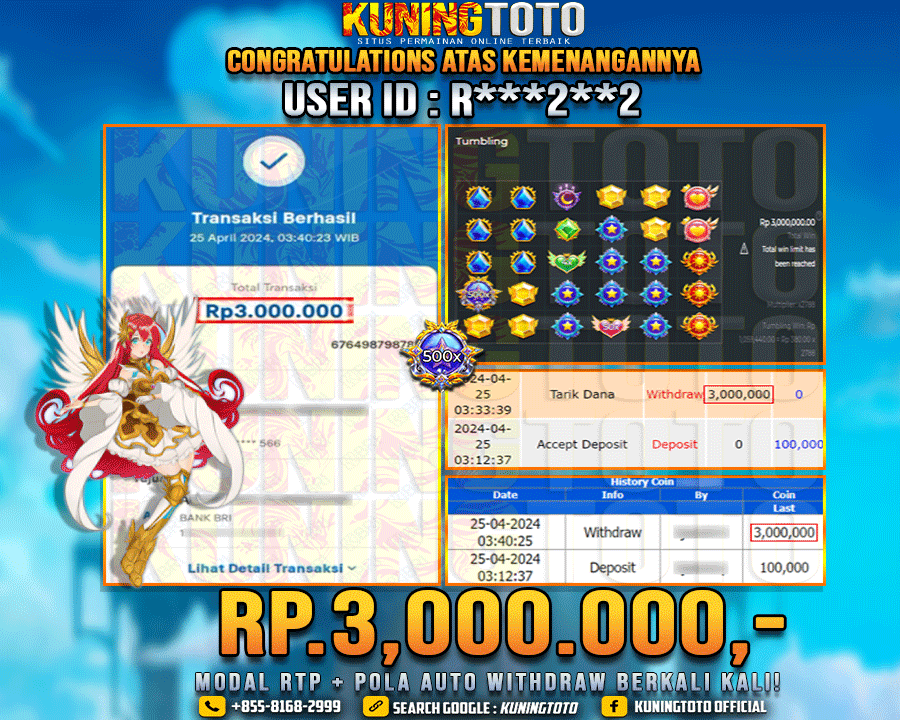 Bukti JP Slot Kuning toto 25 April 2024 Starlight Princess x1000