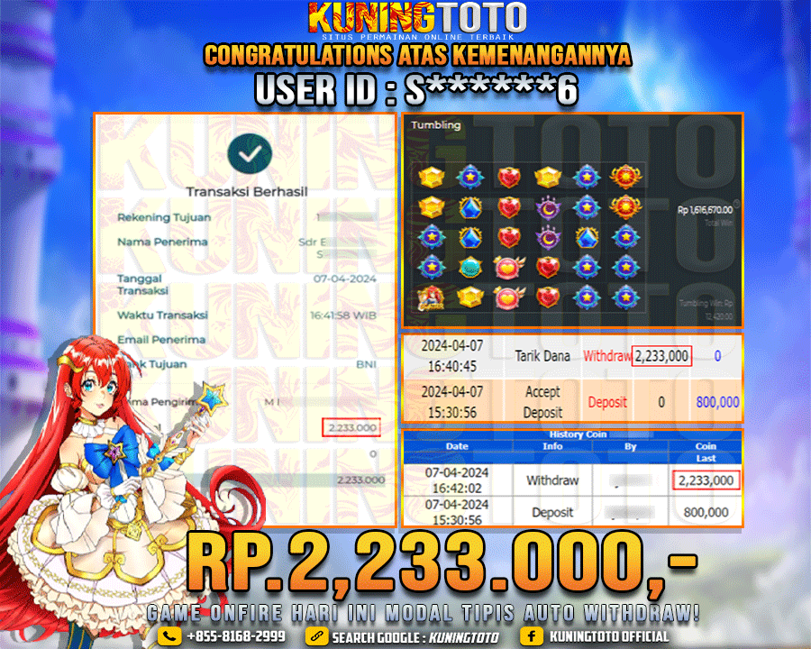 Bukti JP Slot Kuning toto 07 April 2024 Starlight Princess