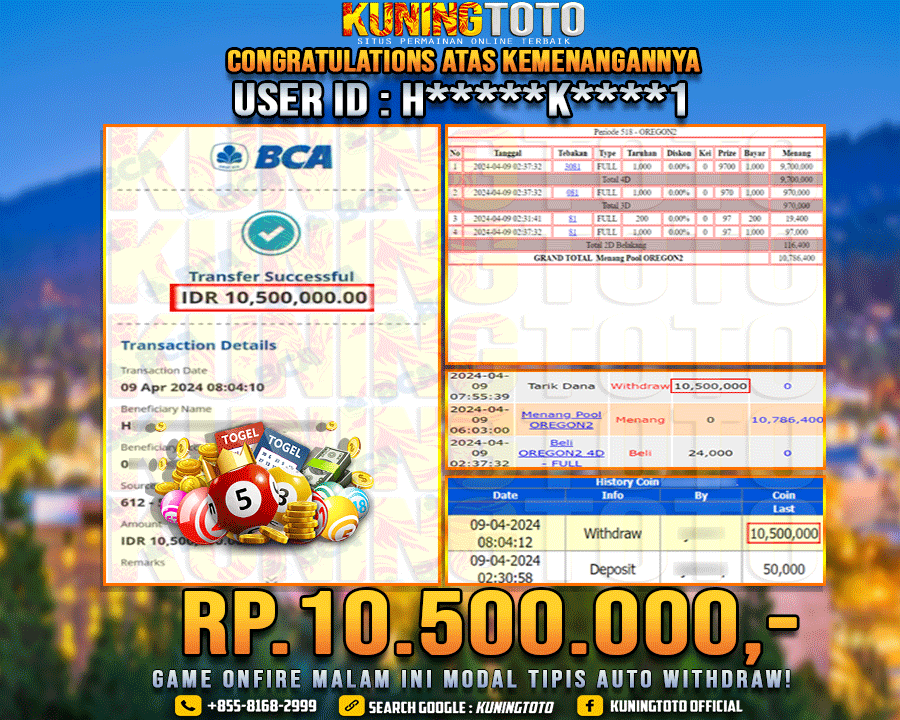 Bukti JP Togel KUNING TOTO 09 April 2024 oregon2