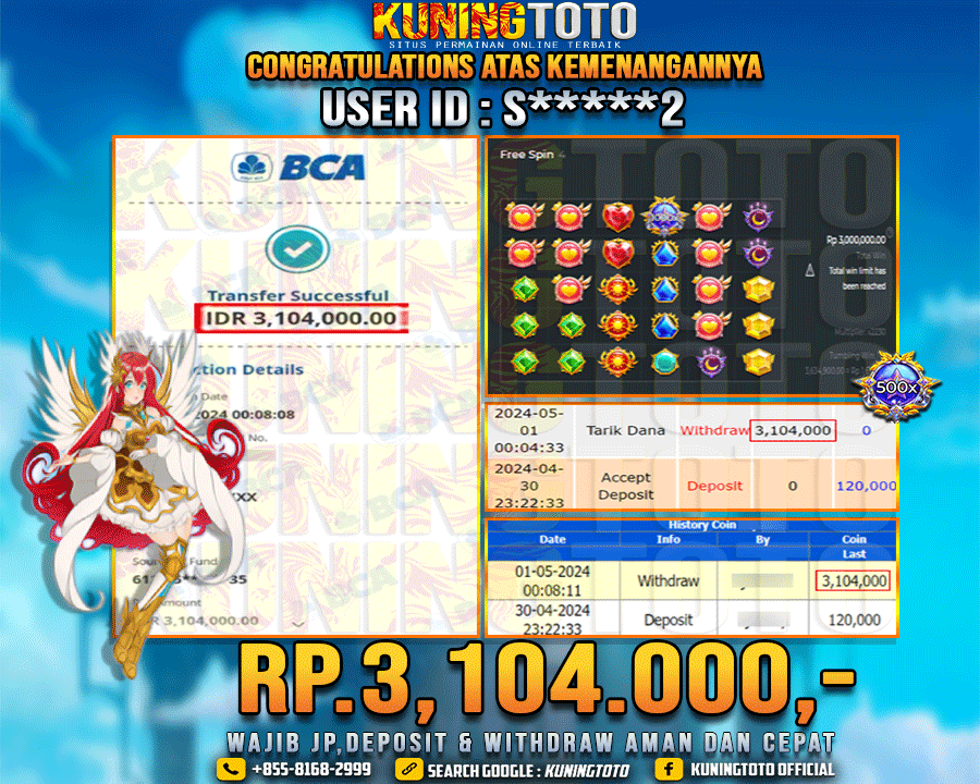 Bukti JP Slot Kuning toto 01 May 2024 Starlight Princess x1000