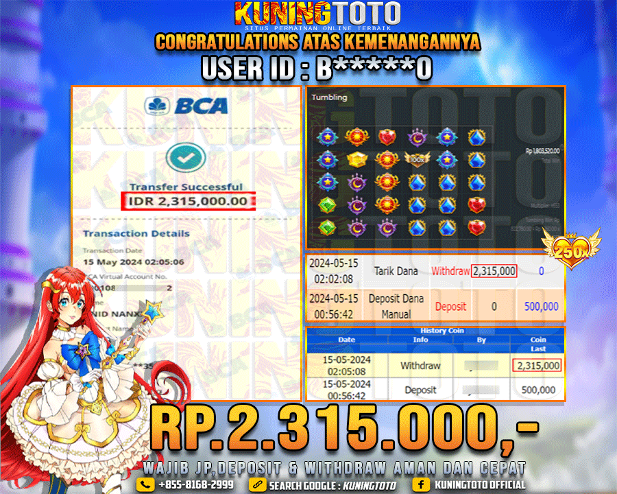 Bukti JP Slot Kuning toto 15 May 2024 Starlight Princess