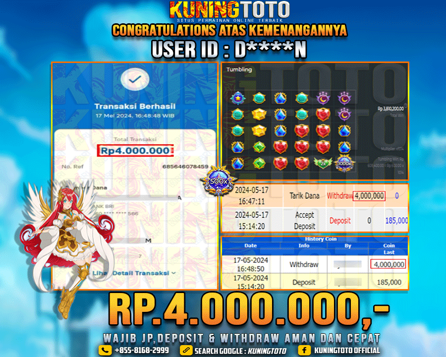 Bukti JP Slot Kuning toto 17 May 2024 Starlight Princess x1000