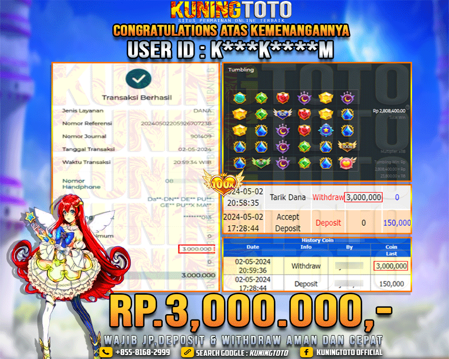 Bukti JP Slot Kuning toto 02 May 2024 Starlight Princess