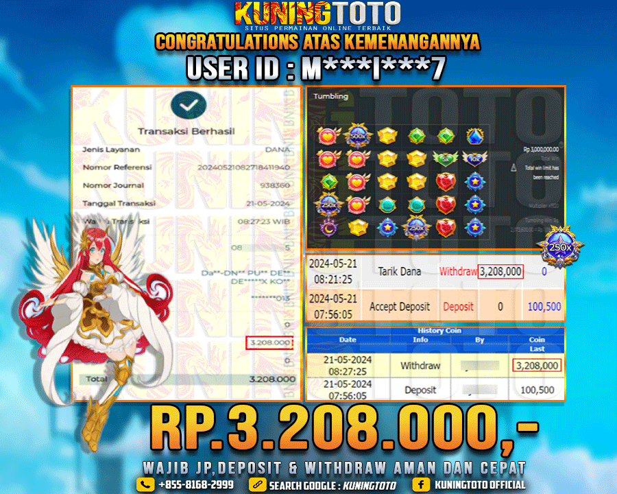 Bukti JP Slot Kuning toto 21 May 2024 Starlight Princess x1000