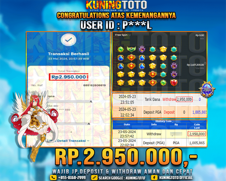 Bukti JP Slot Kuning toto 23 May 2024 Starlight Princess x1000