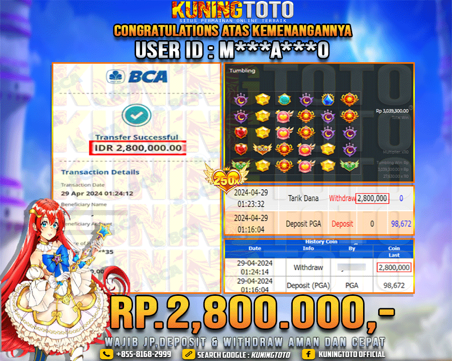 Bukti JP Slot Kuning toto 29 April 2024 Starlight Princess