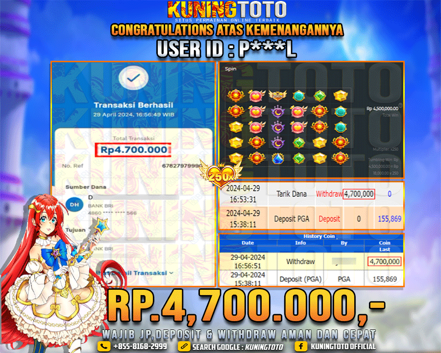 Bukti JP Slot Kuning toto 29 April 2024 Starlight Princess