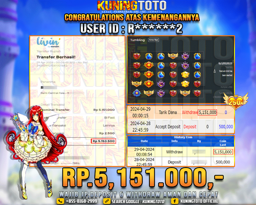 Bukti JP Slot Kuning toto 29 April 2024 Starlight Princess