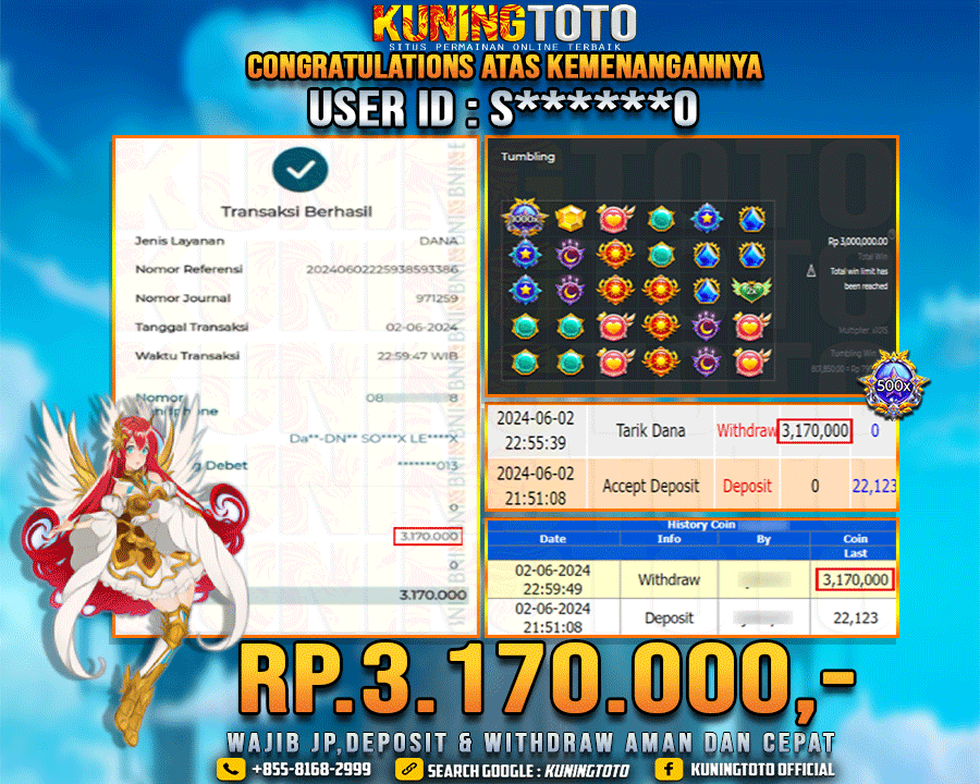 Bukti JP Slot Kuning toto 02 June 2024 Starlight Princess x1000