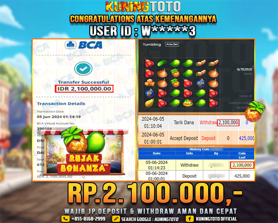 Bukti JP Slot Kuning toto 05 June 2024 Rujak Bonanza