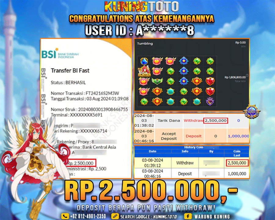 Bukti JP Slot Kuning toto 03 August 2024 Starlight Princess x1000