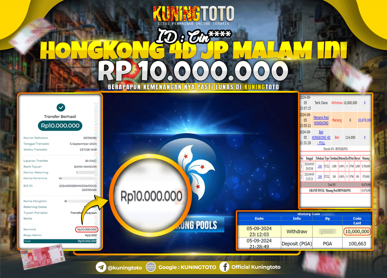 Bukti JP Togel KUNING TOTO 05 September 2024 Togel Pasaran Hongkong