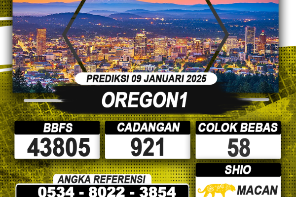 PREDIKSI OREGON1 09 JAN 2025 | PREDIKSI TOGEL KUNINGTOTO