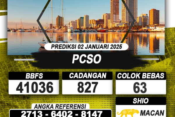 PREDIKSI PCSO 02 JAN 2025 | PREDIKSI TOGEL KUNINGTOTO