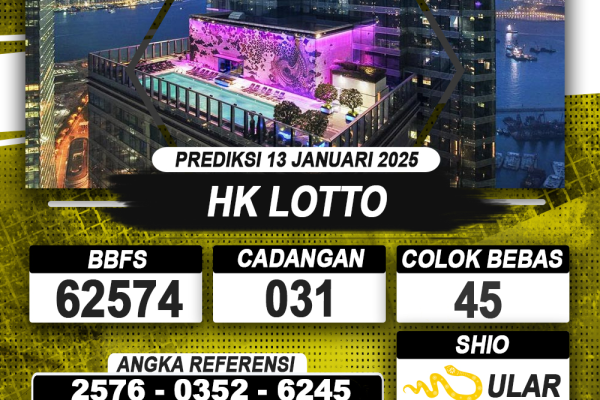 PREDIKSI HONGKONG LOTTO 13 JAN 2025 | PREDIKSI TOGEL KUNINGTOTO