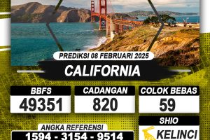 PREDIKSI CALIFORNIA 08 FEB 2025 | PREDIKSI TOGEL KUNINGTOTO