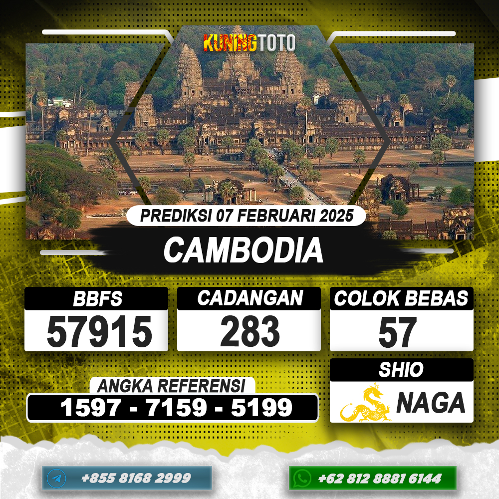 PREDIKSI CAMBODIA 07 FEB 2025 | PREDIKSI TOGEL KUNINGTOTO