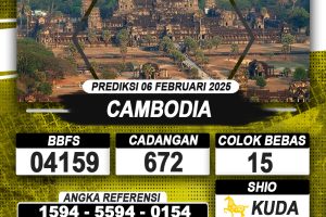 PREDIKSI CAMBODIA 06 FEB 2025 | PREDIKSI TOGEL KUNINGTOTO