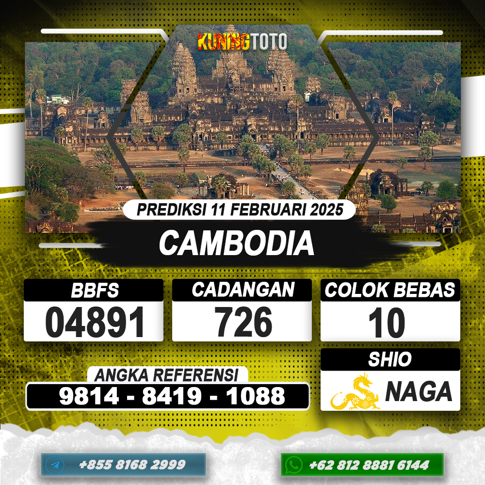 PREDIKSI CAMBODIA 11 FEB 2025 | PREDIKSI TOGEL KUNINGTOTO