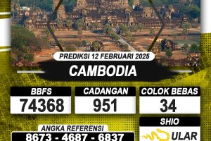 PREDIKSI CAMBODIA 12 FEB 2025 | PREDIKSI TOGEL KUNINGTOTO