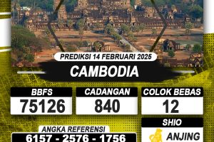 PREDIKSI CAMBODIA 14 FEB 2025 | PREDIKSI TOGEL KUNINGTOTO