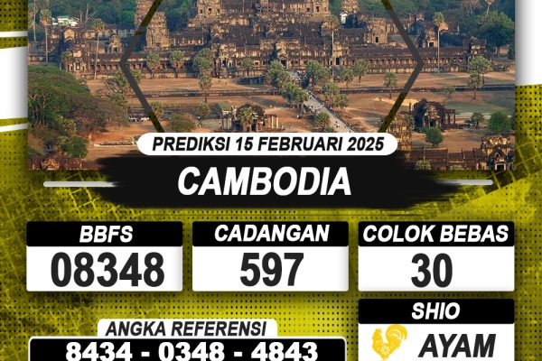 PREDIKSI CAMBODIA 15 FEB 2025 | PREDIKSI TOGEL KUNINGTOTO