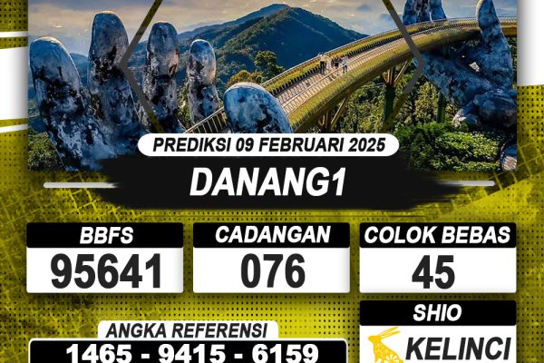 PREDIKSI DANANG1 09 FEB 2025 | PREDIKSI TOGEL KUNINGTOTO