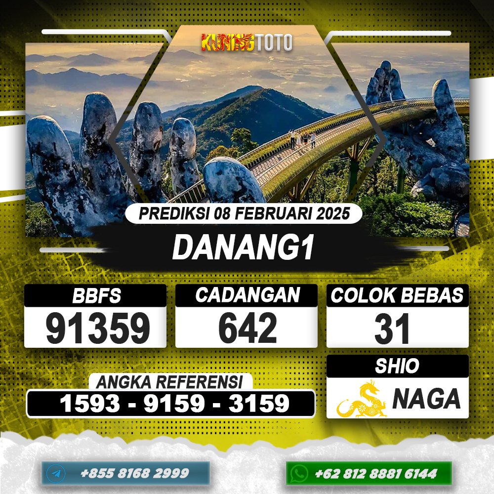 PREDIKSI DANANG1 08 FEB 2025 | PREDIKSI TOGEL KUNINGTOTO