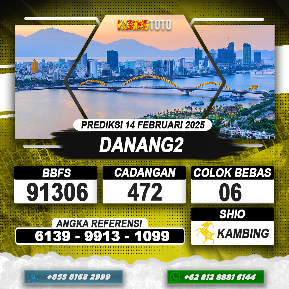 PREDIKSI DANANG2 14 FEB 2025 | PREDIKSI TOGEL KUNINGTOTO