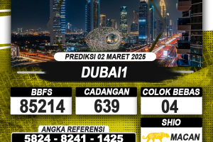 PREDIKSI DUBAI1 02 MAR 2025 | PREDIKSI TOGEL KUNINGTOTO