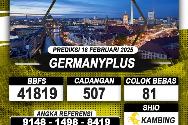 PREDIKSI GERMANYPLUS 18 FEB 2025 | PREDIKSI TOGEL KUNINGTOTO