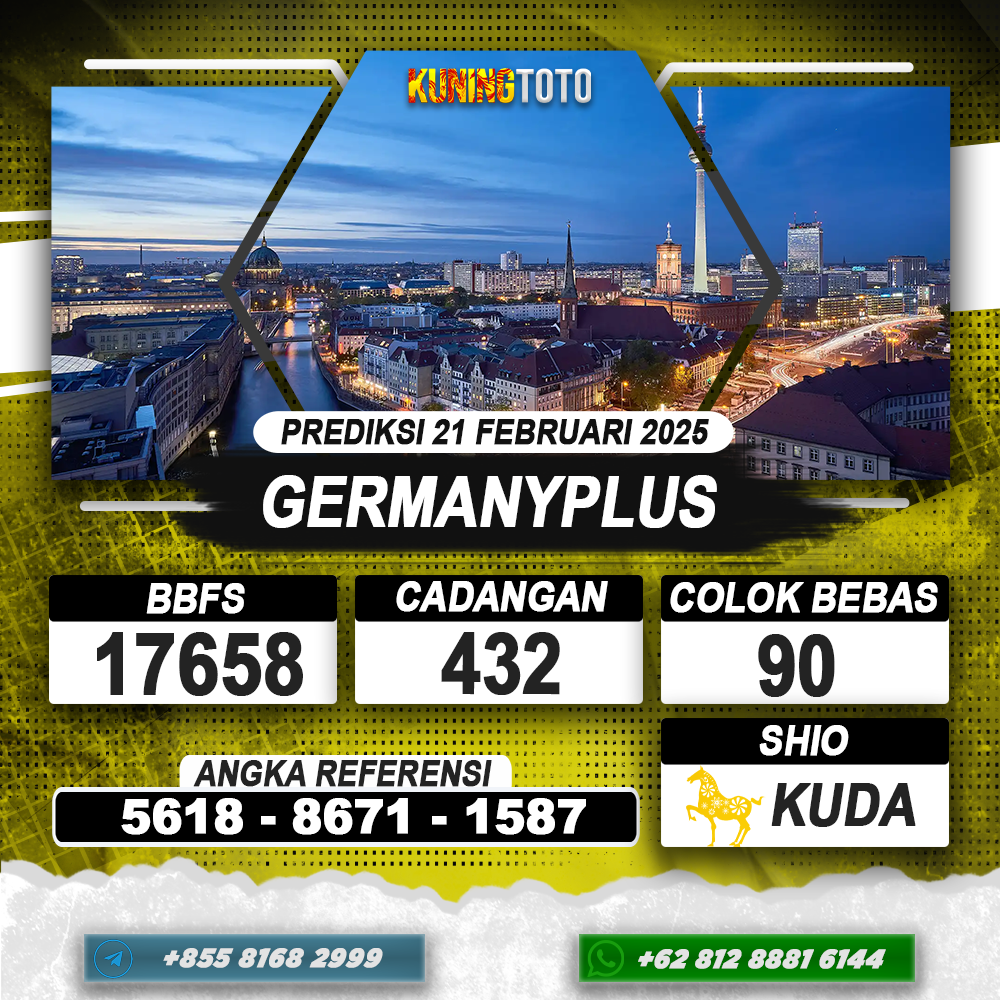 PREDIKSI GERMANYPLUS 21 FEB 2025 | PREDIKSI TOGEL KUNINGTOTO