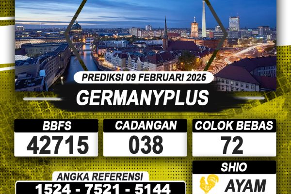 PREDIKSI GERMANYPLUS 09 FEB 2025 | PREDIKSI TOGEL KUNINGTOTO