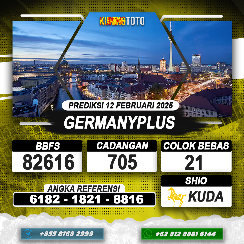 PREDIKSI GERMANYPLUS 12 FEB 2025 | PREDIKSI TOGEL KUNINGTOTO