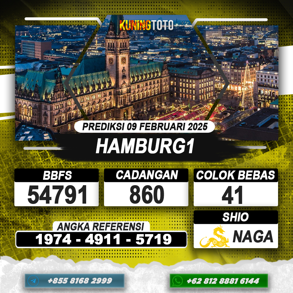 PREDIKSI HAMBURG1 09 FEB 2025 | PREDIKSI TOGEL KUNINGTOTO