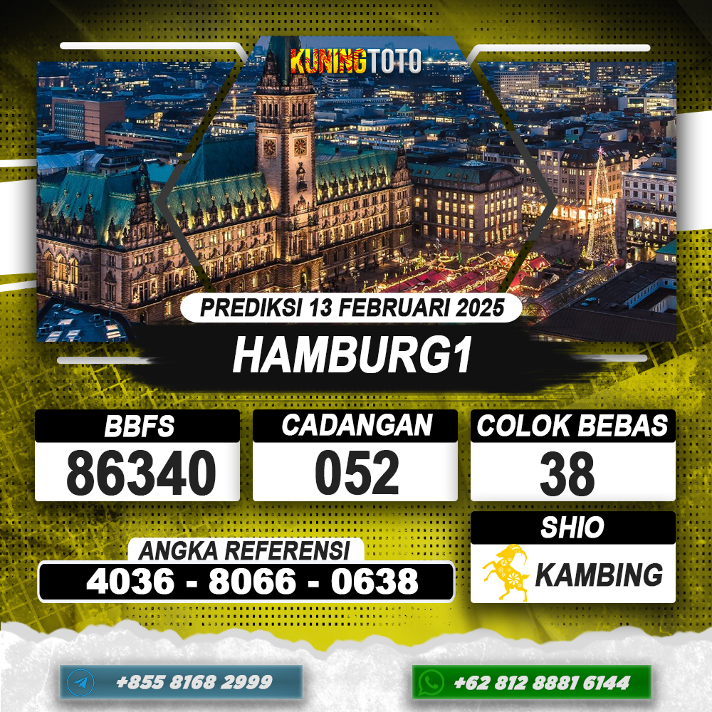 PREDIKSI HAMBURG1 13 FEB 2025 | PREDIKSI TOGEL KUNINGTOTO