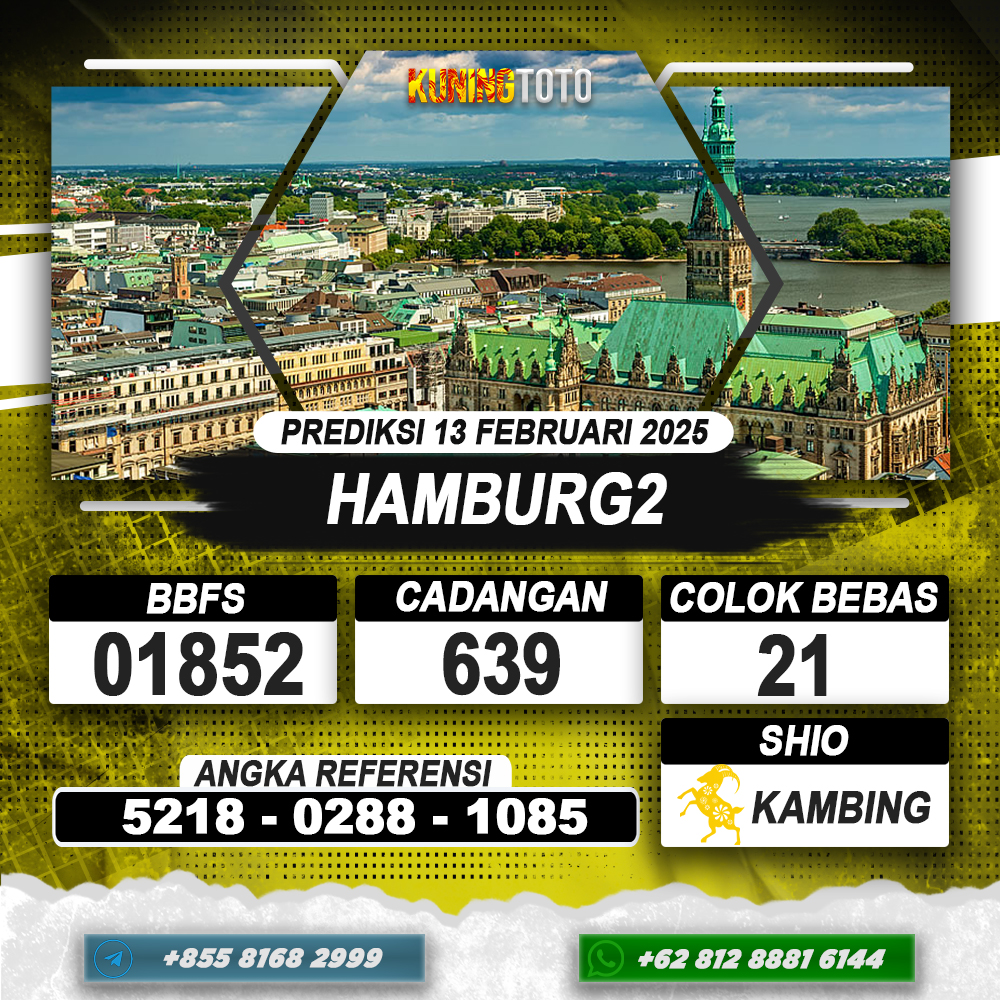 PREDIKSI HAMBURG2 13 FEB 2025 | PREDIKSI TOGEL KUNINGTOTO