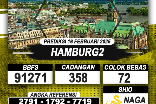 PREDIKSI HAMBURG2 16 FEB 2025 | PREDIKSI TOGEL KUNINGTOTO