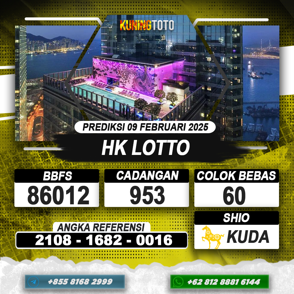 PREDIKSI HONGKONG LOTTO 09 FEB 2025 | PREDIKSI TOGEL KUNINGTOTO