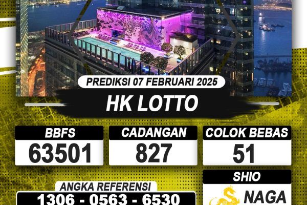 PREDIKSI HONGKONG LOTTO 07 FEB 2025 | PREDIKSI TOGEL KUNINGTOTO