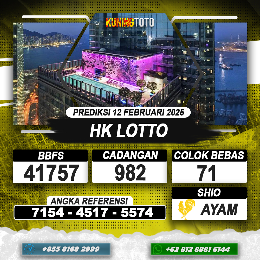 PREDIKSI HONGKONG LOTTO 12 FEB 2025 | PREDIKSI TOGEL KUNINGTOTO