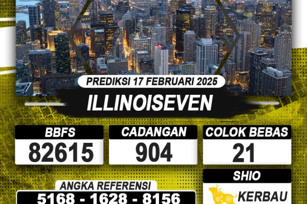 PREDIKSI ILLINOISEVEN 17 FEB 2025 | PREDIKSI TOGEL KUNINGTOTO